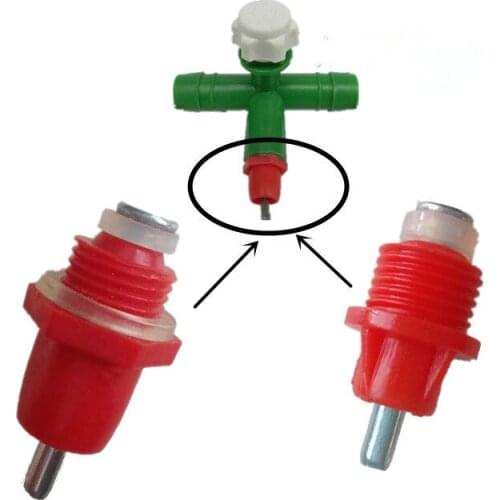 100PCS Plastic Chicken Waterer Nipple Drinkers Spring Type Ball With An Automatic Chicken Waterer Ball Fine Workmanship