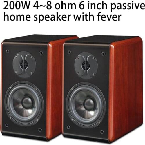 200W 4~8 ohm 6 inch trapezoidal speaker veneer HIFI SQ168 speaker fever audio passive 2.0 bookshelf speaker pair box