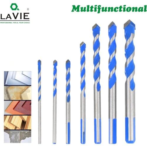 3 4 5 6 8 10 12mm Multi-functional Glass Drill Bit Triangle Bits Ceramic Tile Concrete Brick Metal Stainless Steel Wood 02075