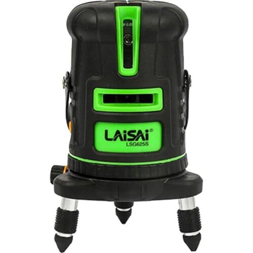 5 lines Laser Spirit Level Green Light High Precision Portable Indoor And Outdoor Wall Sticker Omnidirectional Decoration Caster