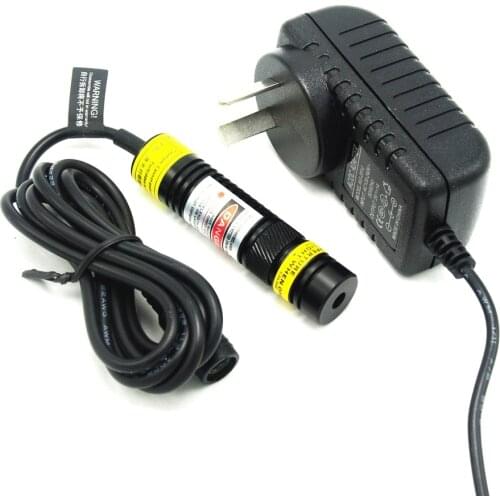 830nm 250mW IR Dot High Power Focusable Laser Diode Module Infrared 16x68mm with 5V Adapter