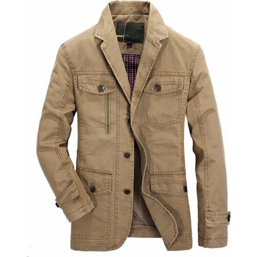 Men washed cotton casual blazer brand military jacket blazers mens spring autumn suit coat male blazer casaco masculino jackets