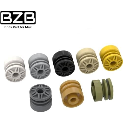 BZB MOC 55981 18x14mm Wheels High-tech Building Block Model Kids Toys DIY Technical Brick Parts Best Gifts