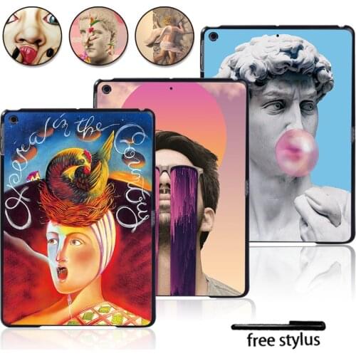 Tablet Case for Apple IPad 8th 7th 6th 5th Gen/Air 1 2 3/Air 4 10.9/Mini 12345/IPad 234 Funny Painting Sample Series Hard Shell