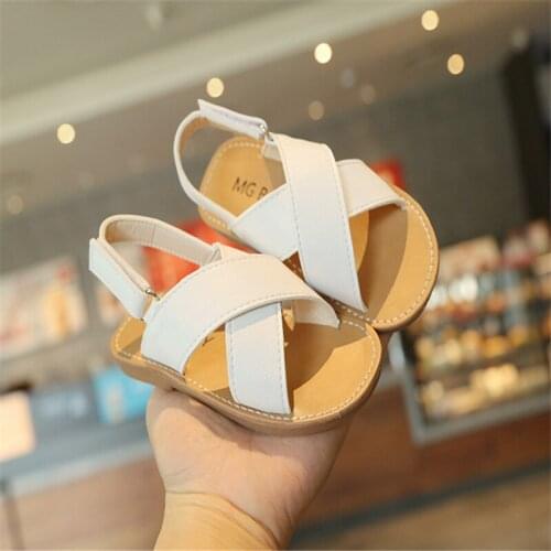 Childrens sandals boys and girls 2021 summer fashion new middle school childrens Cross sandals Velcro student sandals