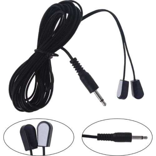 Dual IR Infrared Emitter Cable & 3.5mm Plug Remote Control Extender NEW