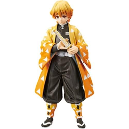 Demon Slayer Kimetsu no Yaiba Figures Agatsuma Zenitsu PVC Action Figure Demon Slayer Figurine Brinquedos Toys For Kids