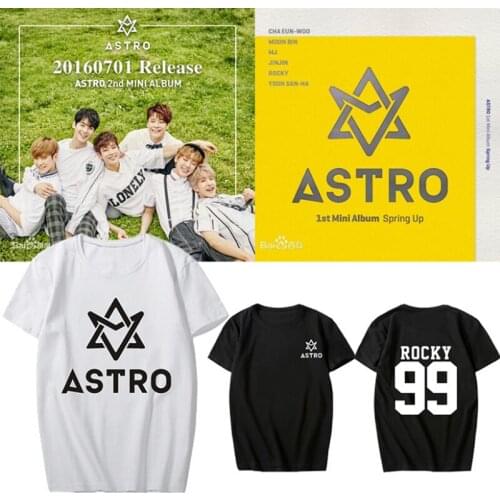 Kpop ASTRO ASTROAD GATEWAY BLUE FLAME Dream Part 02 To Be Continued ROCKY JINJIN Cha EunWoo T-Shirt TShirt Tee Unisex Cottoon