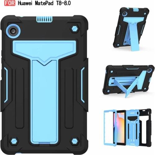 Hybrid Heavy Duty Tablet Case For Huawei MatePad T8 8 inch Shockproof Rugged Case For Huawei Mate Pad T8 8.0 Kickstand Cover
