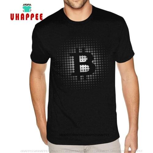 Short Sleeves O-Neck Cotton Bitcoin Circle T Shirts Brand Gentlemen' S Tee-Shirts