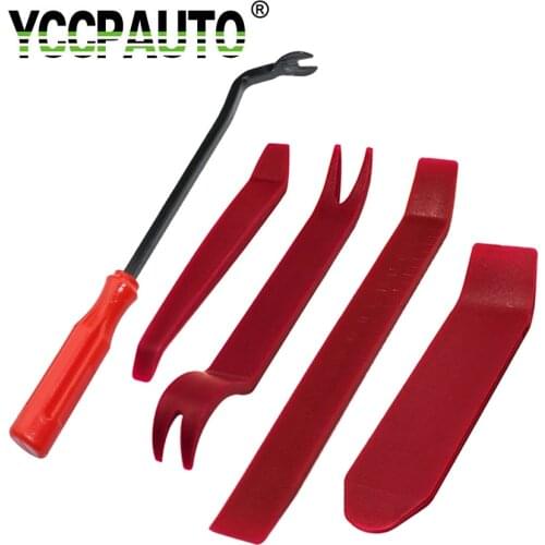 YCCPAUTO Car Repair Tools Panel Dash Removal Nail Puller Radio Audio Panel Door Repairing Clip Trim Pry Plastic 5PCS/Set