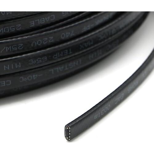 Heating Floor Cable Electric Underfloor Heating Roof/Gutter/Pipe Anti-freeze Pipe Insulation Self-regulating Heat Trace Cable