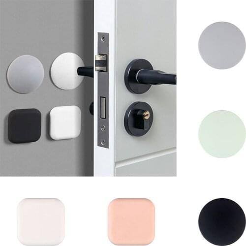 Creative Silicone Door Handles Shockproof Crash Pad Self Adhesive Door Stopper Door Knob Wall Protector Furniture Fittings