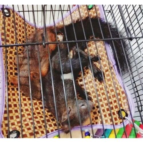 Summer Hamster Cool Rattan Hanging Hammock Swing Small Animal Sleeping Bed Mat Pad Chinchilla Guinea Pig Squirrel Rat Supplies