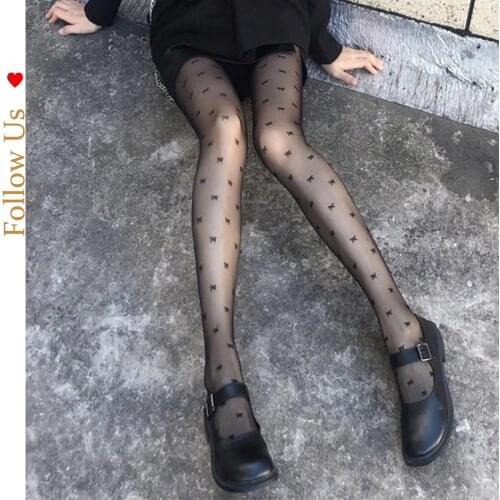 Fashion sexy lace transparent stockings bowknot pantyhose stockings