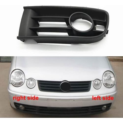 For Volkswagen VW Polo 2004 2005 Front Fog Lamp Frame Anti Fog Lamp Cover Front Bar Grille Decorative Cover