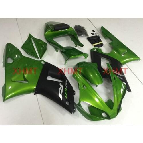 For YZF R1 2000 - 2001 Plastic Fairings YZFR1 2000 Fairings for YAMAHA YZFR1 2001 Green Black Fairing