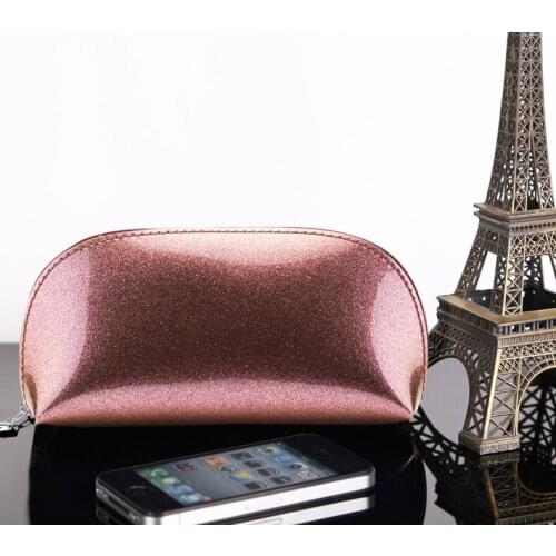 PVC Portable Travel Storage Bag Creative Ladies Cosmetic Bag Toiletries Storage Bag Zipper Pillow Solid 18 Cm Casual LKEEP 10cm