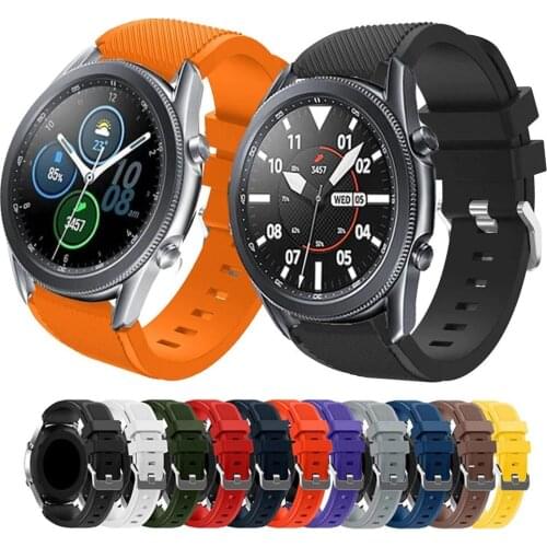 For Samsung galaxy watch 3 45mm Strap Silicone watchbands High Quality Sport Bracelet 22mm Watch band For galaxy watch 46mm
