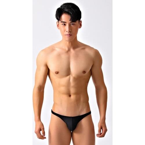 SD474 Sexy Solid Black White Swimsuits Men Beachwear Swimming Trunks Men Swimwear Bikinis Pool Swim Briefs Small Size