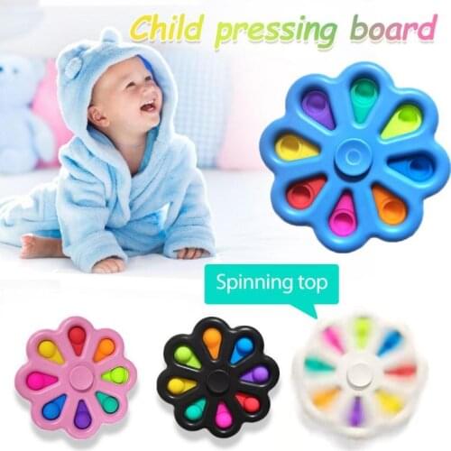 New 1pc Press The Bubble Board Simple Dimple Sensory Fidget Toy Key-chain For Kids &adults Funny Gift Baby Brain Game Toy