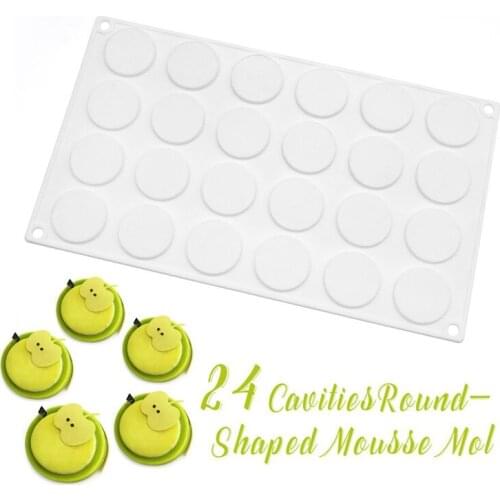 24 even mousse molds DIY baking mold silicone fudge mold chiffon cake mold