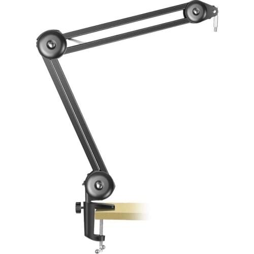 HFES Heavy Duty Microphone Stand Adjustable Suspension Boom Arm Mount Stand Holder for Voice Recording,Regular Style