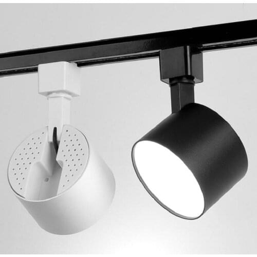 12W 15W 20W LED Track Lighting Spotlight Showroom Clothes Store Exhibition Rail Light Fixtures System Aluminum Spot Lamp