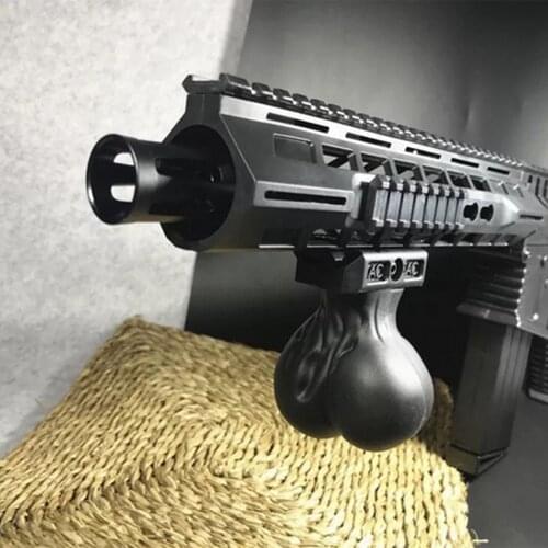 10 cm Tactical Modified Nylon Stock Grip Appearance Modification Grip Black Parts For Nerf Gun Modification