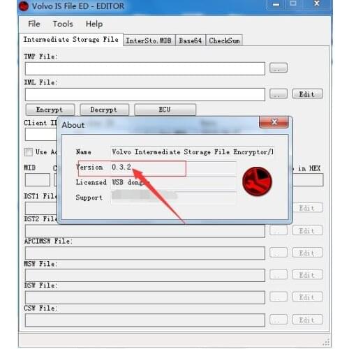VISFED 0.3.2 INTERMEDIATE STORAGE FILE ENCRYPTOR/DECRYPTOR (EDITOR) FOR Volvo + unlocked keygen+video guide