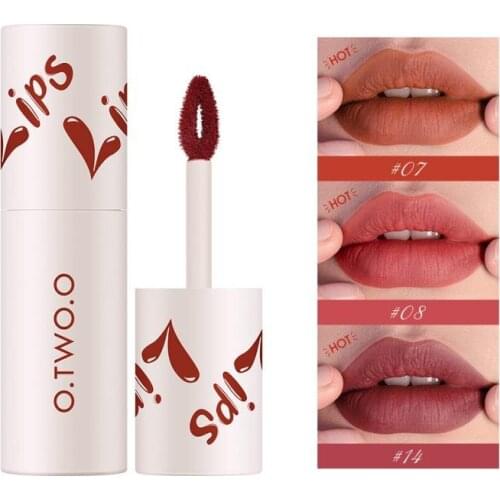 18 Colors Liquid Lipstick Matte Lips Makeup Super Waterproof Non Sticky Lip Gloss Dark Brown Lipstick Bulk Woman Birthday Gift