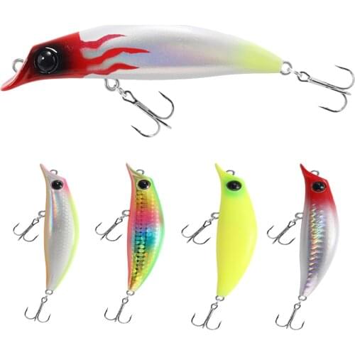 1PCS 75mm 8g Minnow Sinking Fishing Lure 3D Eyes VIB Artificial Bait Pencil Wobbler Long Casting Bass Pike Sea Fishing Tackle