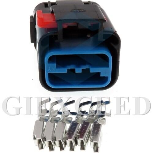 2 Sets6 Pin 54200610 Automotive Cable Wiring Harness Socket Connector Female Plug With Pins Terminals