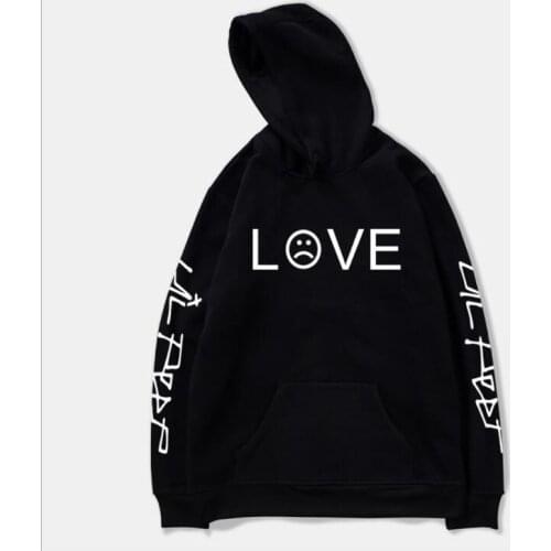 2018 R.I.P Lil Peep LOVE Harajuku Hoodies Men and Women Hip Hop Funny Winter Streetwear Hooded Sweatshirt For Couples Clothes