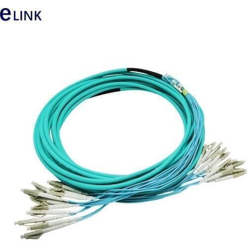 30m 6 cores fiber patchcord OM3 bundled jumper LC SC FC ST branch cable 2.0mm Multimode optical fiber patch lead 8C bundle
