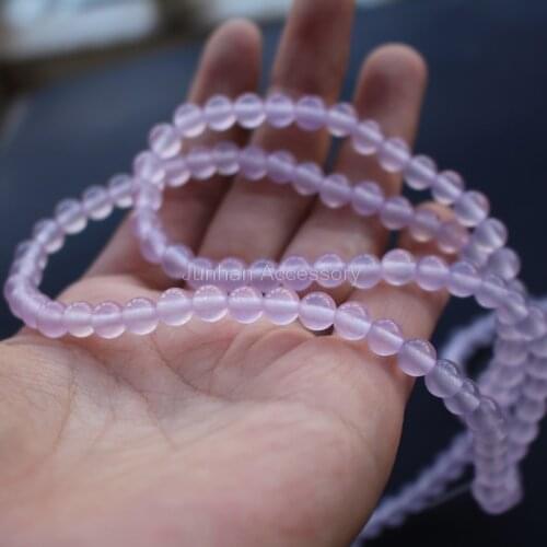 60pcs/lot White Stone Colorated Stone Beads Light purple Color Fashion Jewelry accessoires