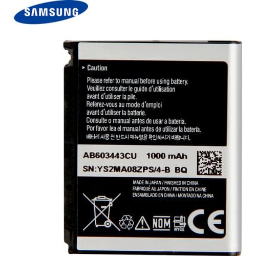 Original Replacement Phone Battery AB603443CU For Samsung S5230C F488E G808E L870 W159 S7520u GT-S5233 G800 S5230 F539 1000mAh