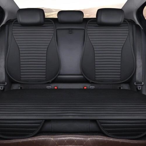 Car Seat Cover Easy Clean Not Moves Car Seat Cushions, Universal Pu Leather Non Slide Stay On Vehcile Water Proof M1 X30