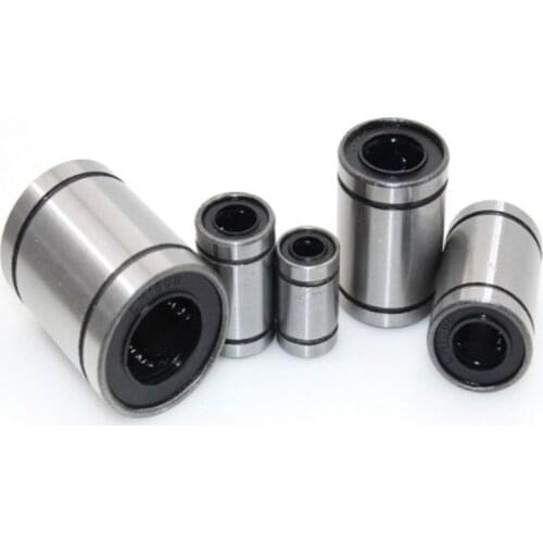 2pcs/lot LM6UU LM8UU LM10UU LM12UU LM20UU Linear Ball Bearings 6mm 8mm 10mm 12mm 20mm Part Bush Bushing Steel 3D Printers Parts