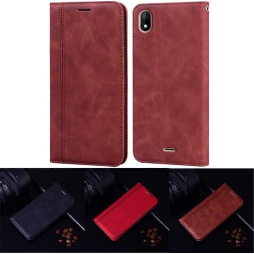For Wiko Y61 W-K560 Case Protective Cover Luxury PU Leather Phone Wallet Magnetic Flip Case On Wiko Y61 Protector Shell Bag Etui