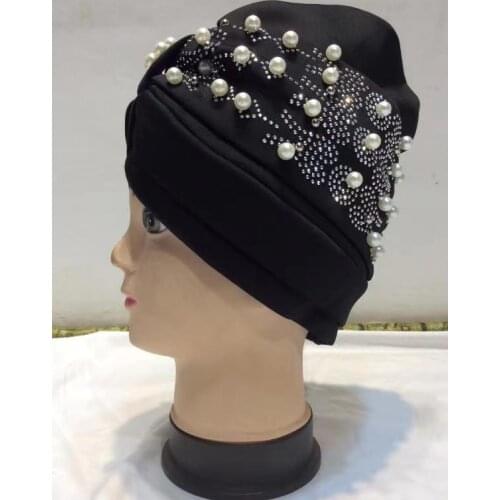 Women Headtie Gele Turban With Stones Hat African Women Head-Wrap Cap Auto Gele Nigerian Turban Gele Best Selling Already Made