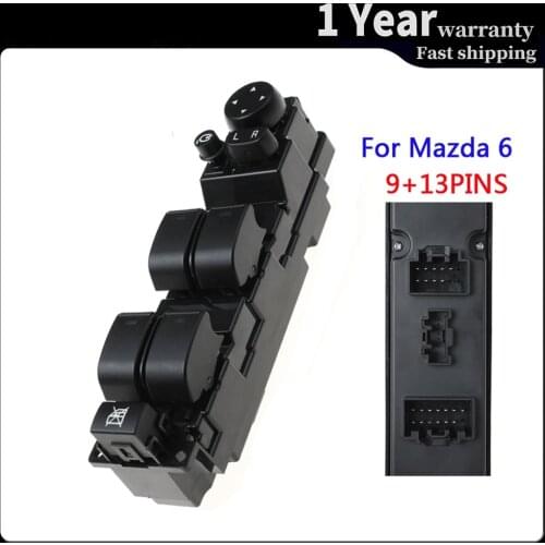 GS1E-66350-A GS1E66350A Car accessories Power Window Control Switch Regulator Button For Mazda 6 2007 2008 2009 2010-2013
