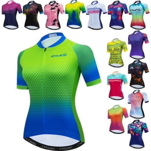 JPOJPO Women Cycling Jersey Pro Team Cycling Clothing Summer Mountain Bike Jersey Tops Breathable Bicycle Shirt Maillot Ciclismo
