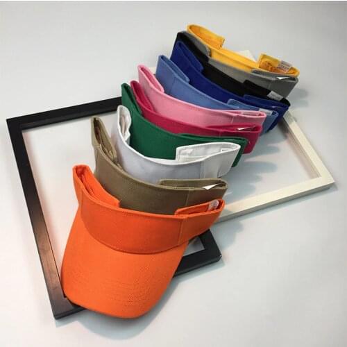 Fashion Baseball Hat Sports Sun Cap Men Women Adjustable Cotton Visor UV Protection Top Empty Tennis Golf Running Sunscreen Hat