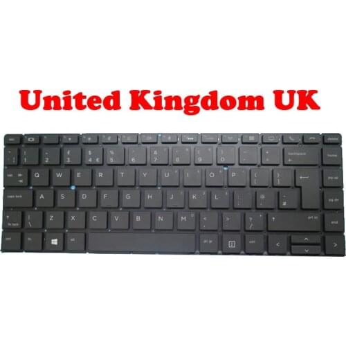 Laptop Keyboard For HP EliteBook 1040 G5 V163026DK1 FR France FR/United Kingdom UK/United States US With Backlit Black