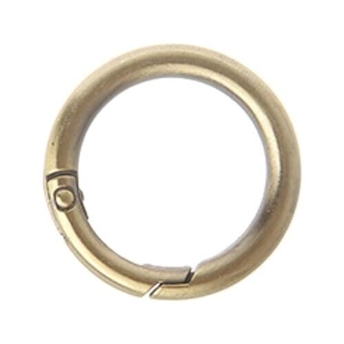 Round Ring Circle Spring Snap For DIY Keyring Hook Bag Buckle Handbag Purse
