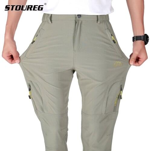 Summer Stretch Hiking Pants Mens Quick Dry Pants For Hiking Male Trekking Fishing Trousers Summer Outdoor Hike Pants For Men