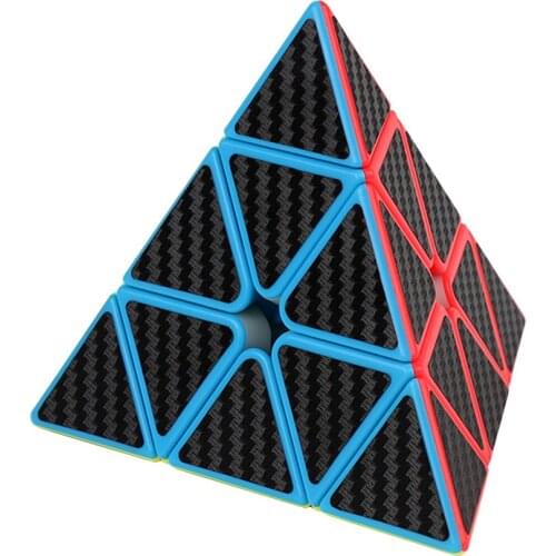 OCDAY Magic Cube Pyramid Multi-Order Magic Cube Carbon Fiber Sticker Series Magic Cube ChildrenS Educational Toys
