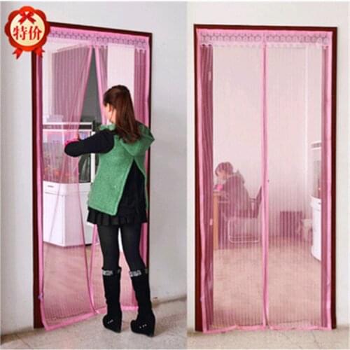 New Simple Magnetic Soft Yarn Door Curtain Summer Mosquito-proof Door Curtain Intensified Yarn Door Plastic Curtain for Door