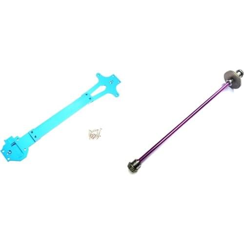 For Wltoys 124019 124018 1/12 Metal Radio Tray Second Floor Board Blue & Metal Main Central Axle Drive Shaft